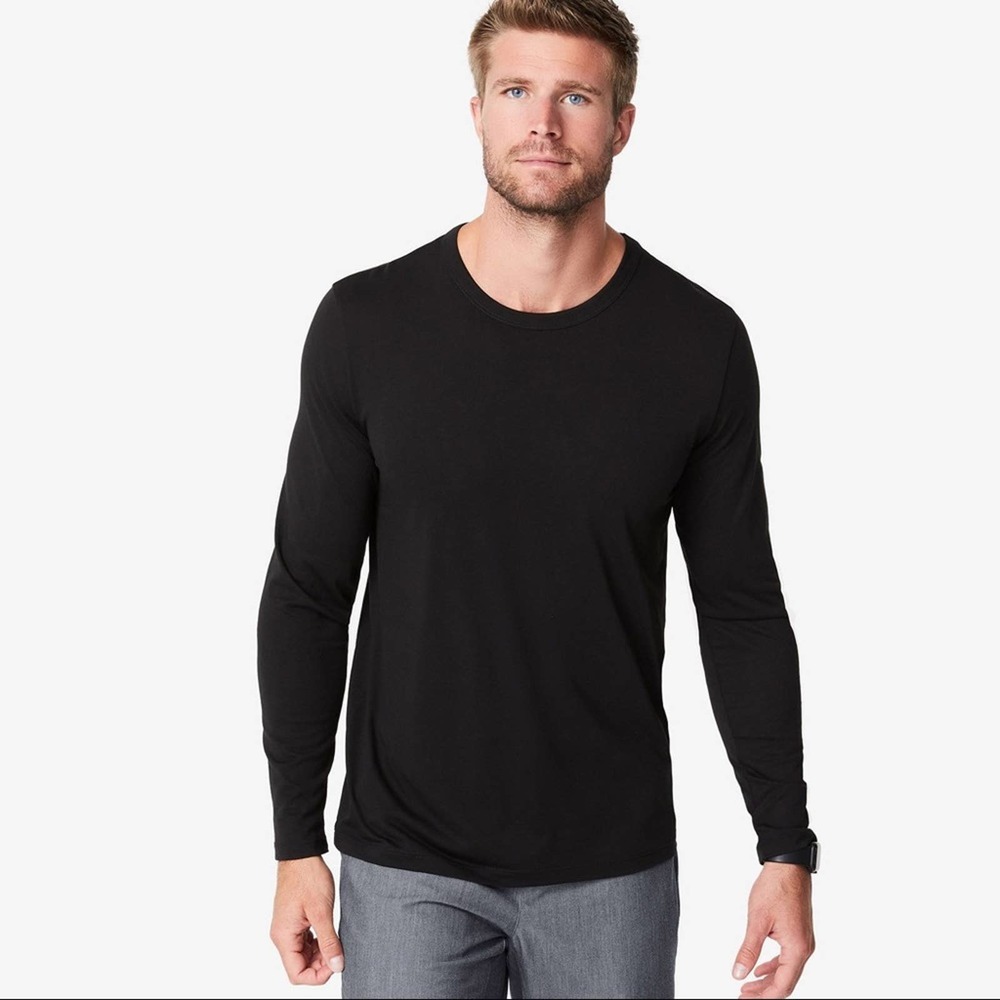 Figs Black Long Sleeve Men's Tee